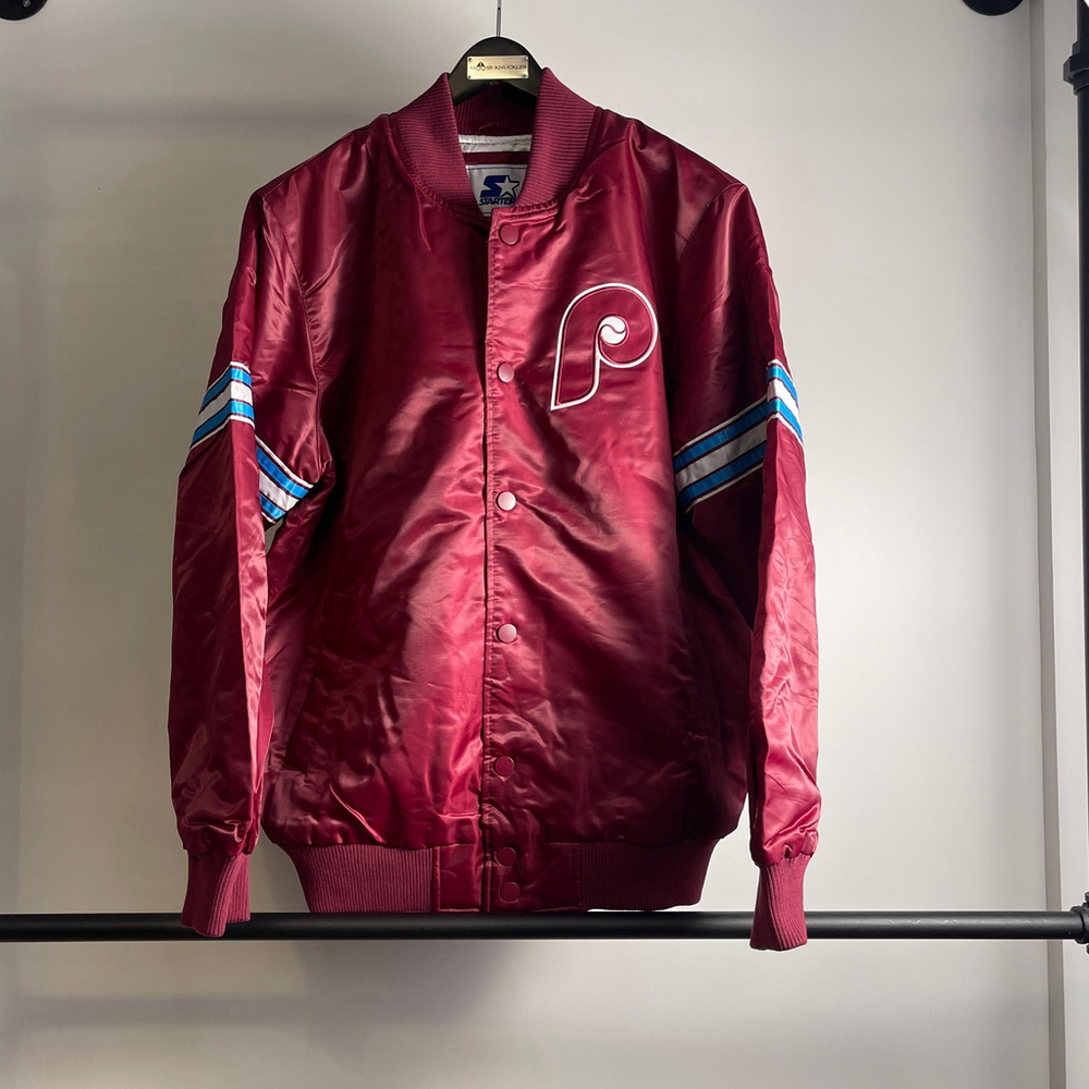 Men's Starter Philadelphia Phillies Jacket Maroon Size M